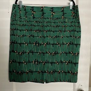 Abstract print skirt